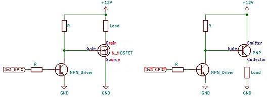高邊 低邊晶體管開(kāi)關(guān)電路